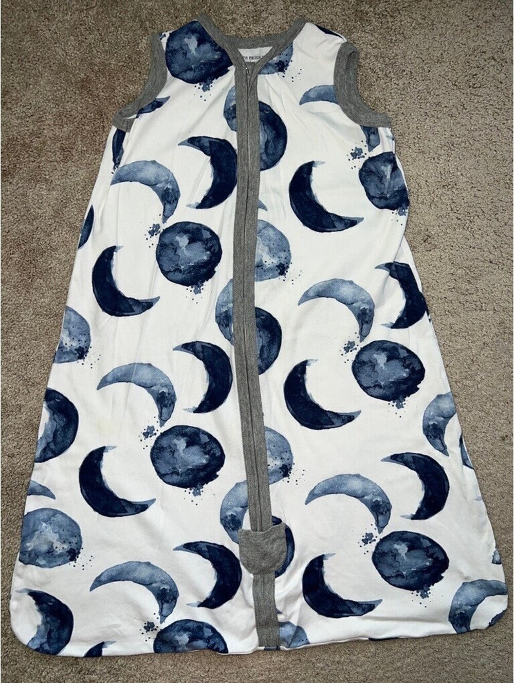 organic Burt's Bees sleep sack L moons